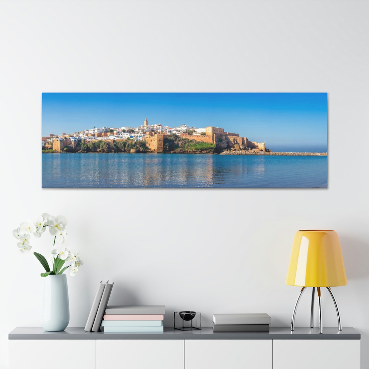 Kasbah of Udayas Fortress Morocco 60x20 Canvas