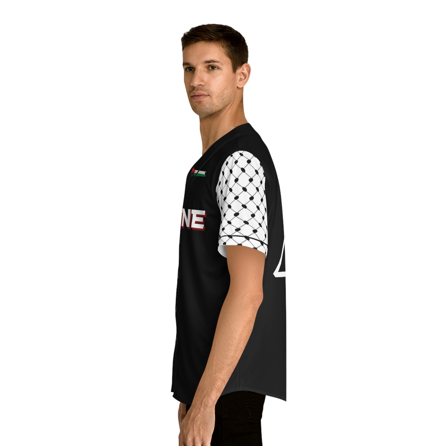 Palestine Kuffiyeh Men's Jersey BLK