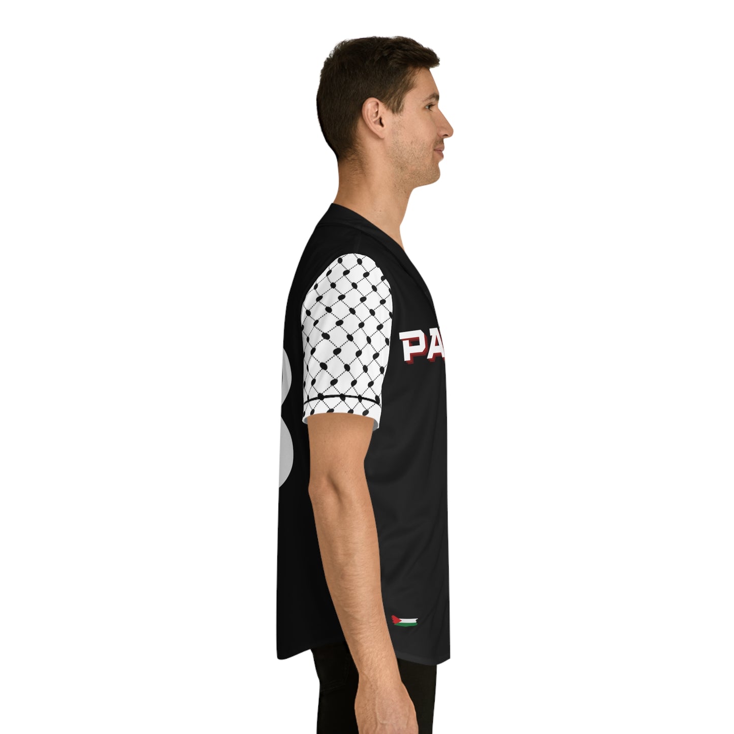 Palestine Kuffiyeh Men's Jersey BLK