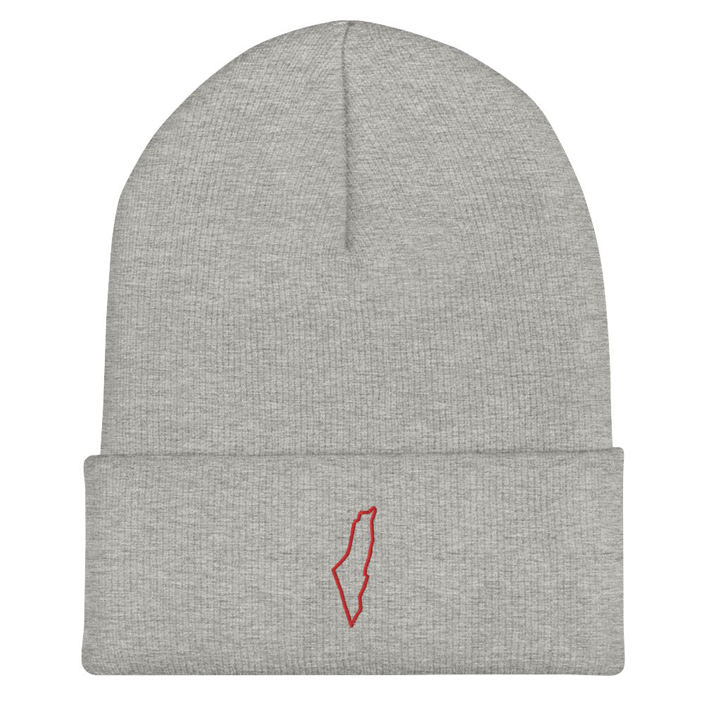 Palestine Map Beanie