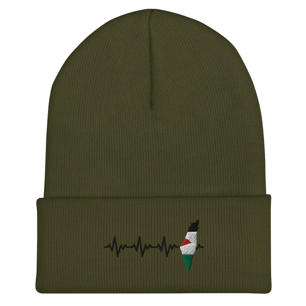 Heartbeats for Palestine Beanie