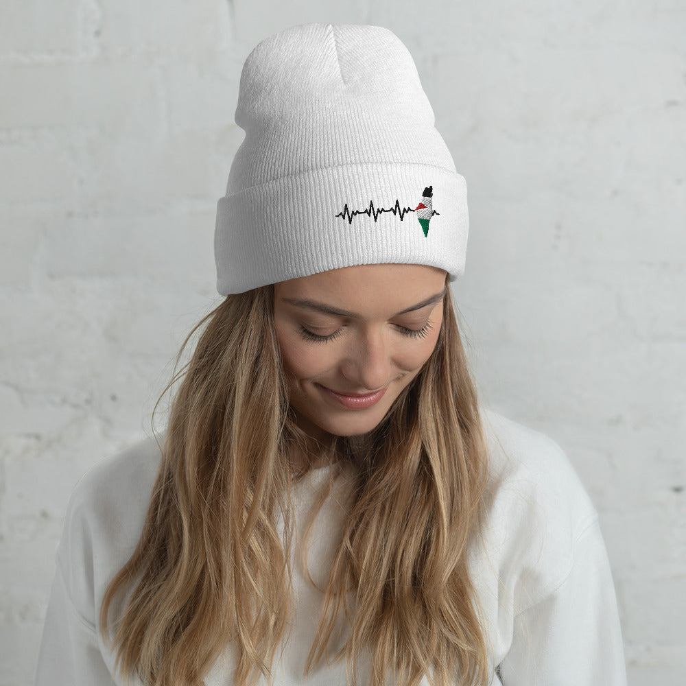 Heartbeats for Palestine Beanie