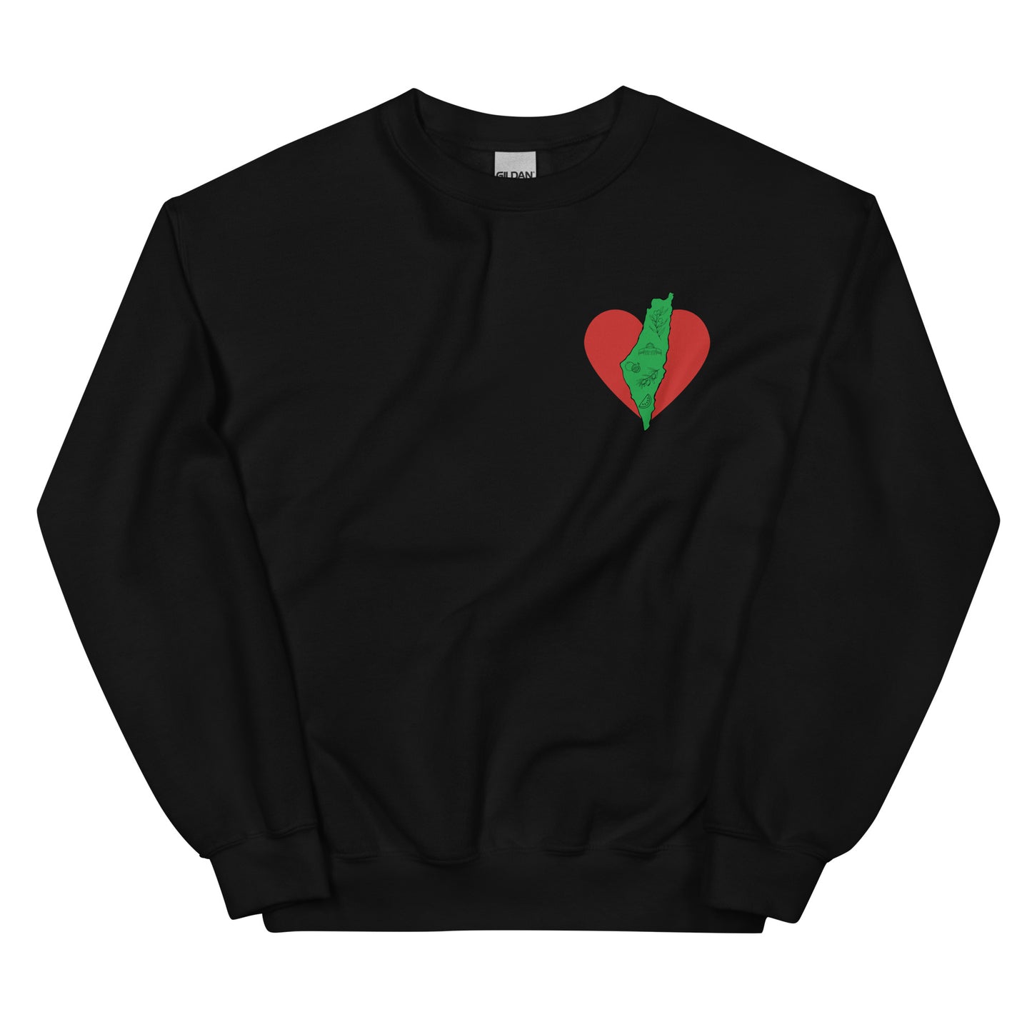 Palestine, my heart Unisex Crewneck