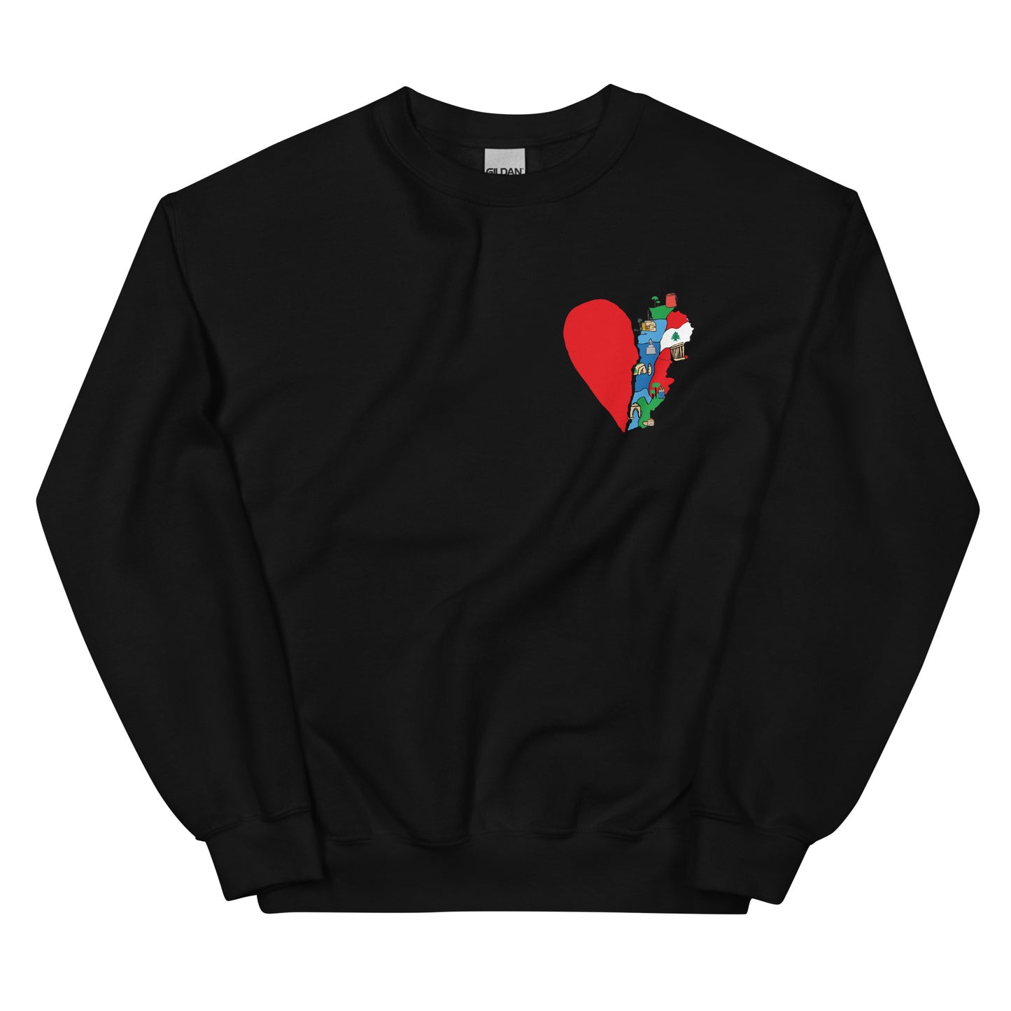 Lebanon's Broken Heart Unisex Crewneck