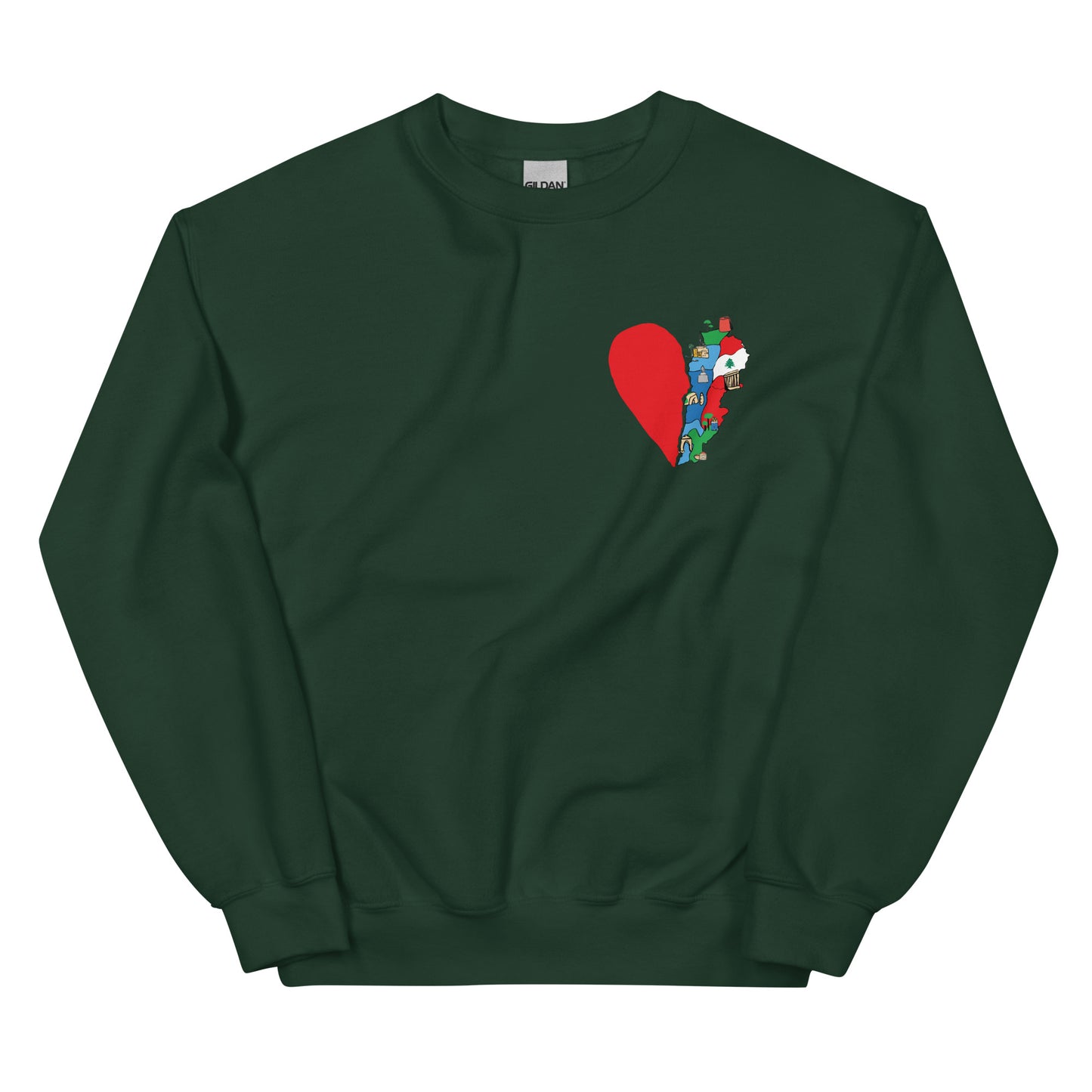 Lebanon's Broken Heart Unisex Crewneck