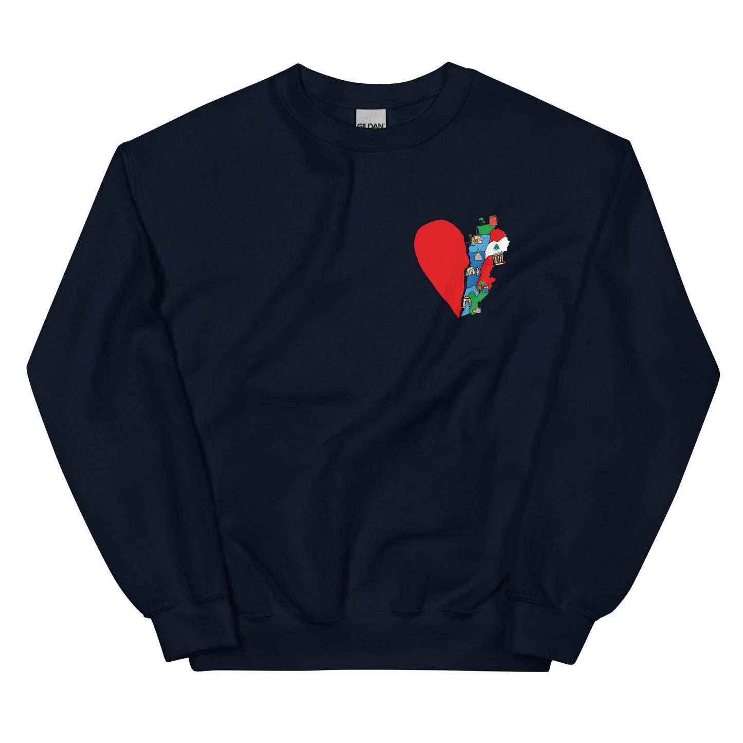 Lebanon's Broken Heart Unisex Crewneck