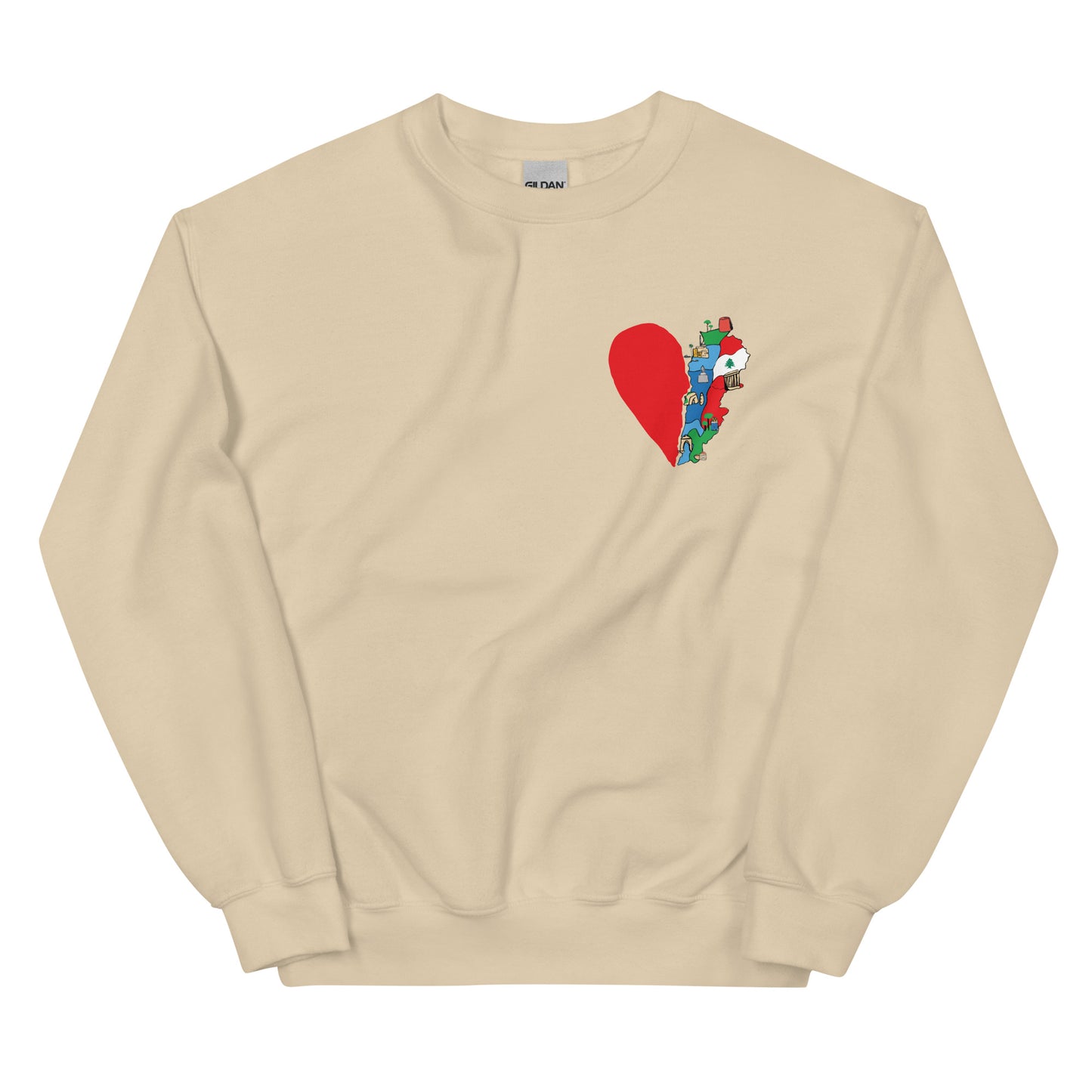 Lebanon's Broken Heart Unisex Crewneck