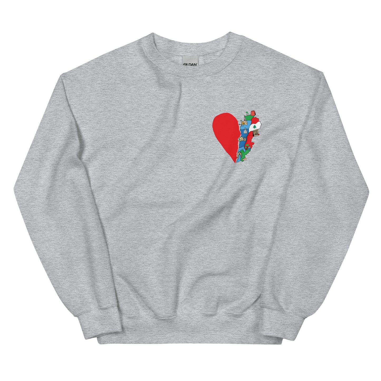 Lebanon's Broken Heart Unisex Crewneck