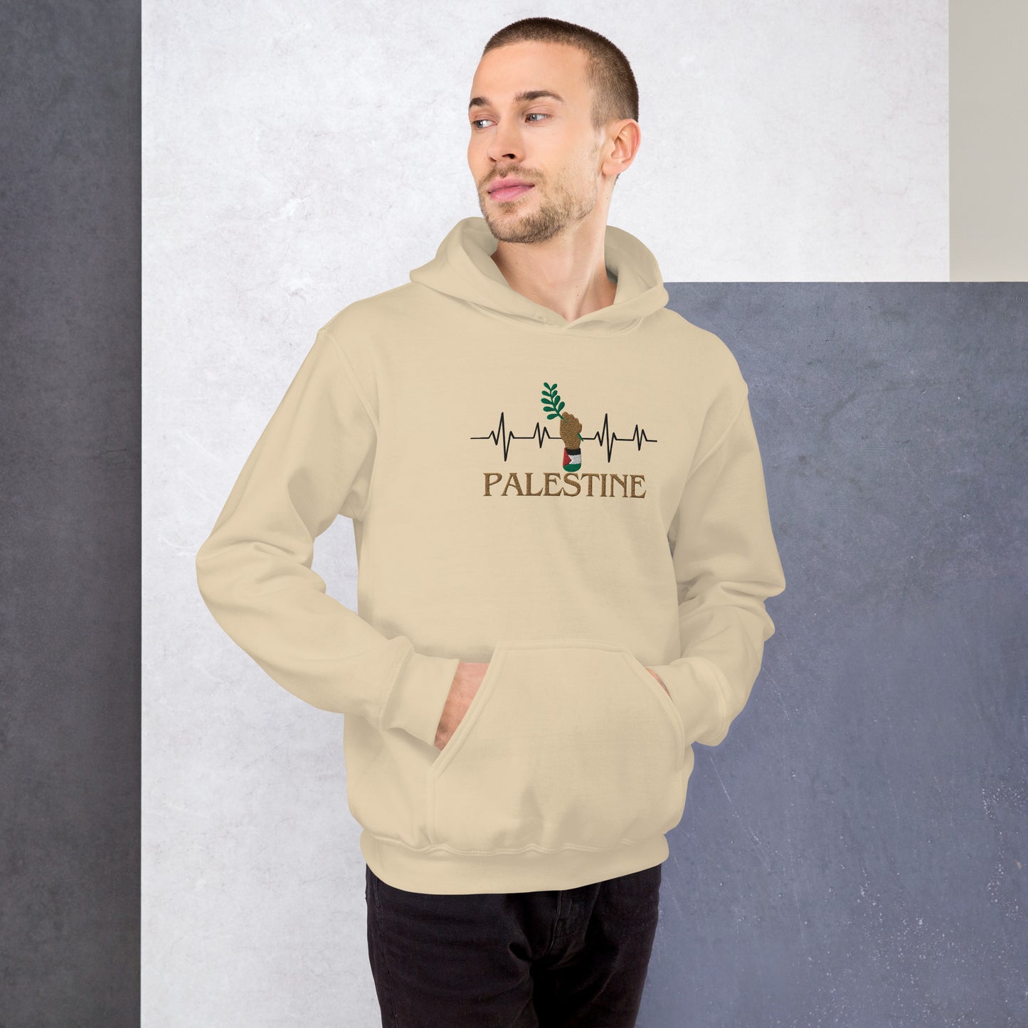 Heartbeat Palestine Unisex Hoodie