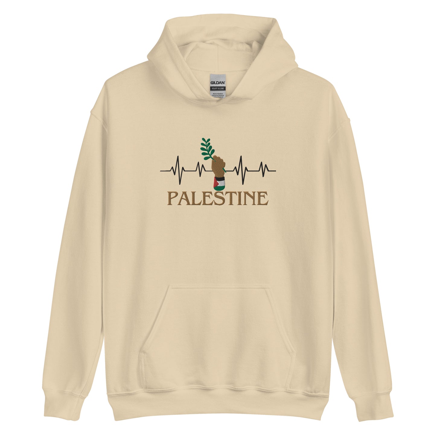 Heartbeat Palestine Unisex Hoodie