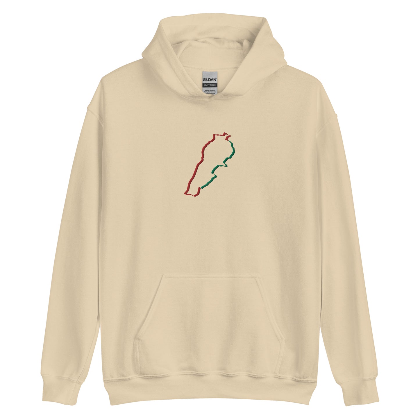 Lebanon Map Unisex Hoodie