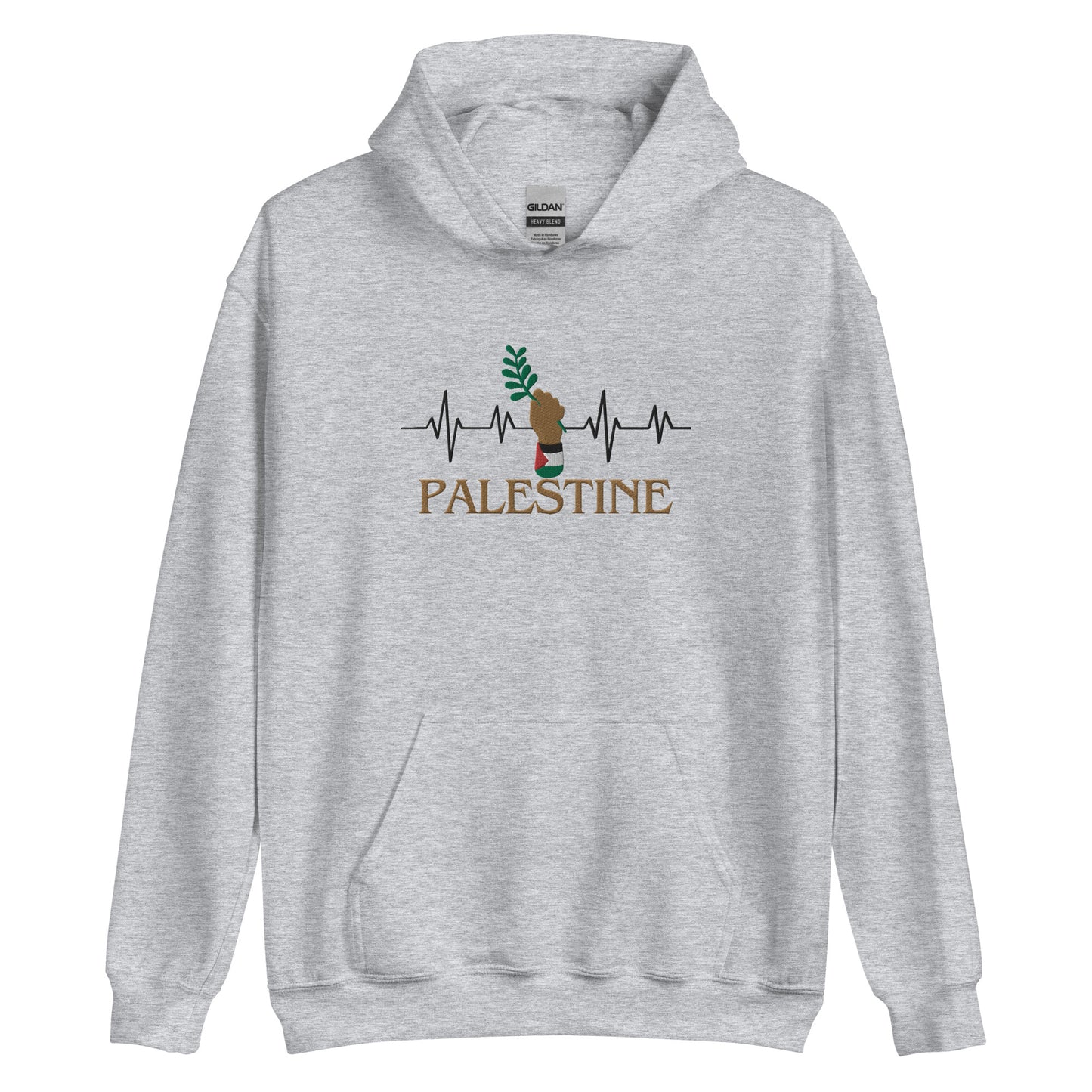 Heartbeat Palestine Unisex Hoodie