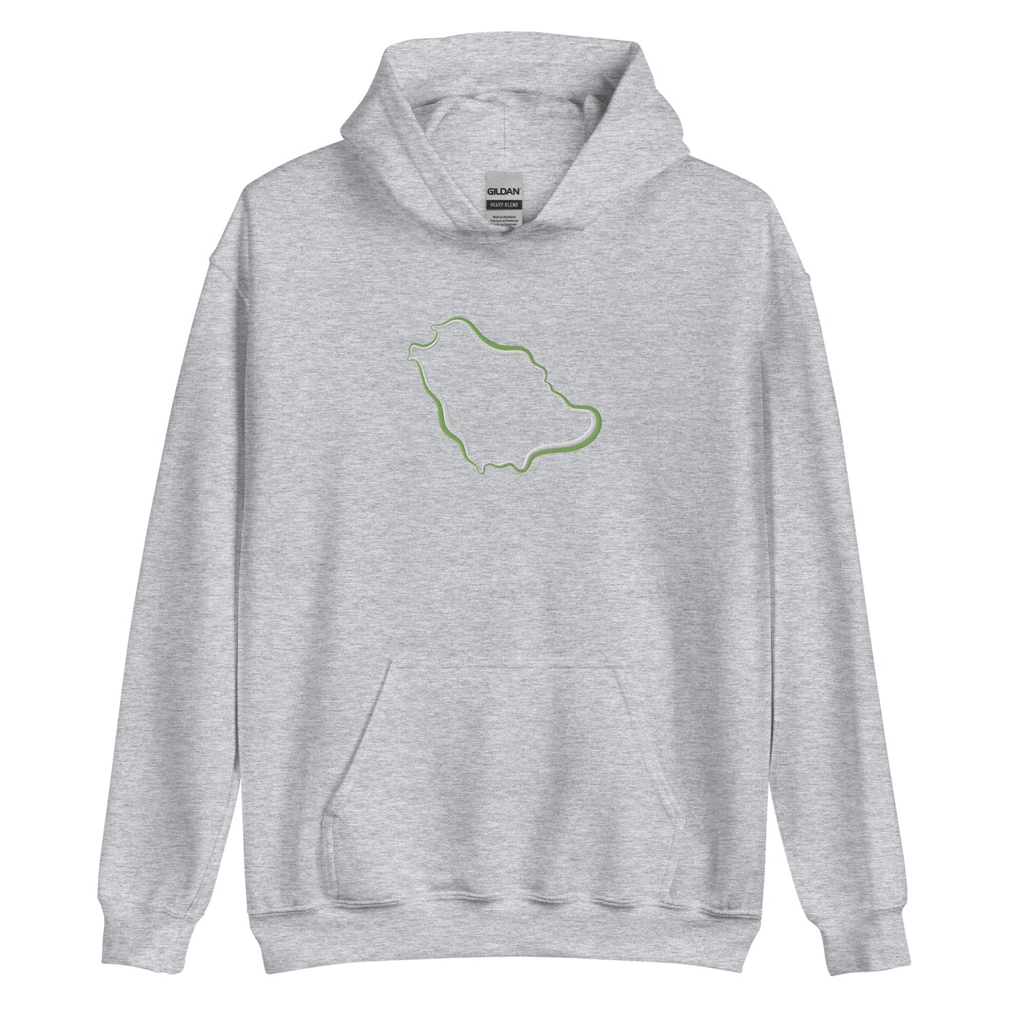 Saudi Arabia Map Unisex Hoodie