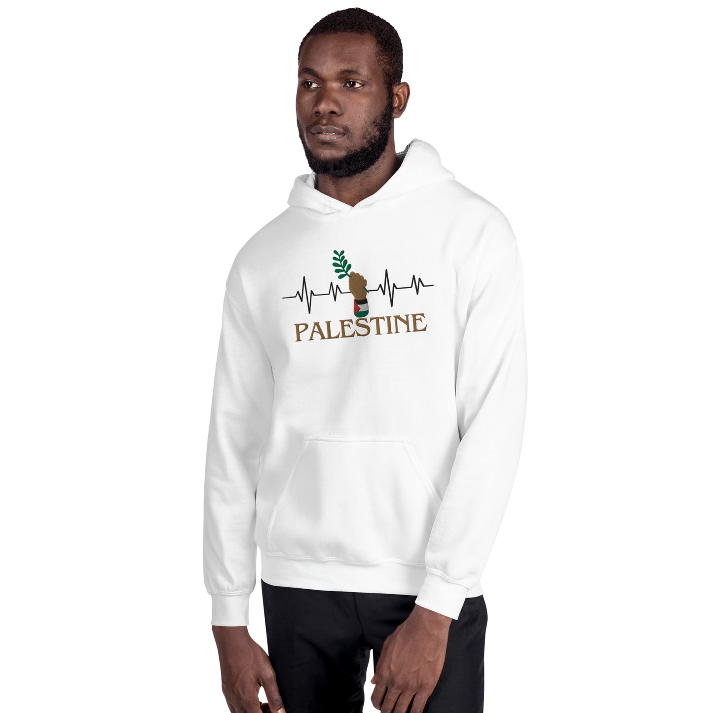 Heartbeat Palestine Unisex Hoodie