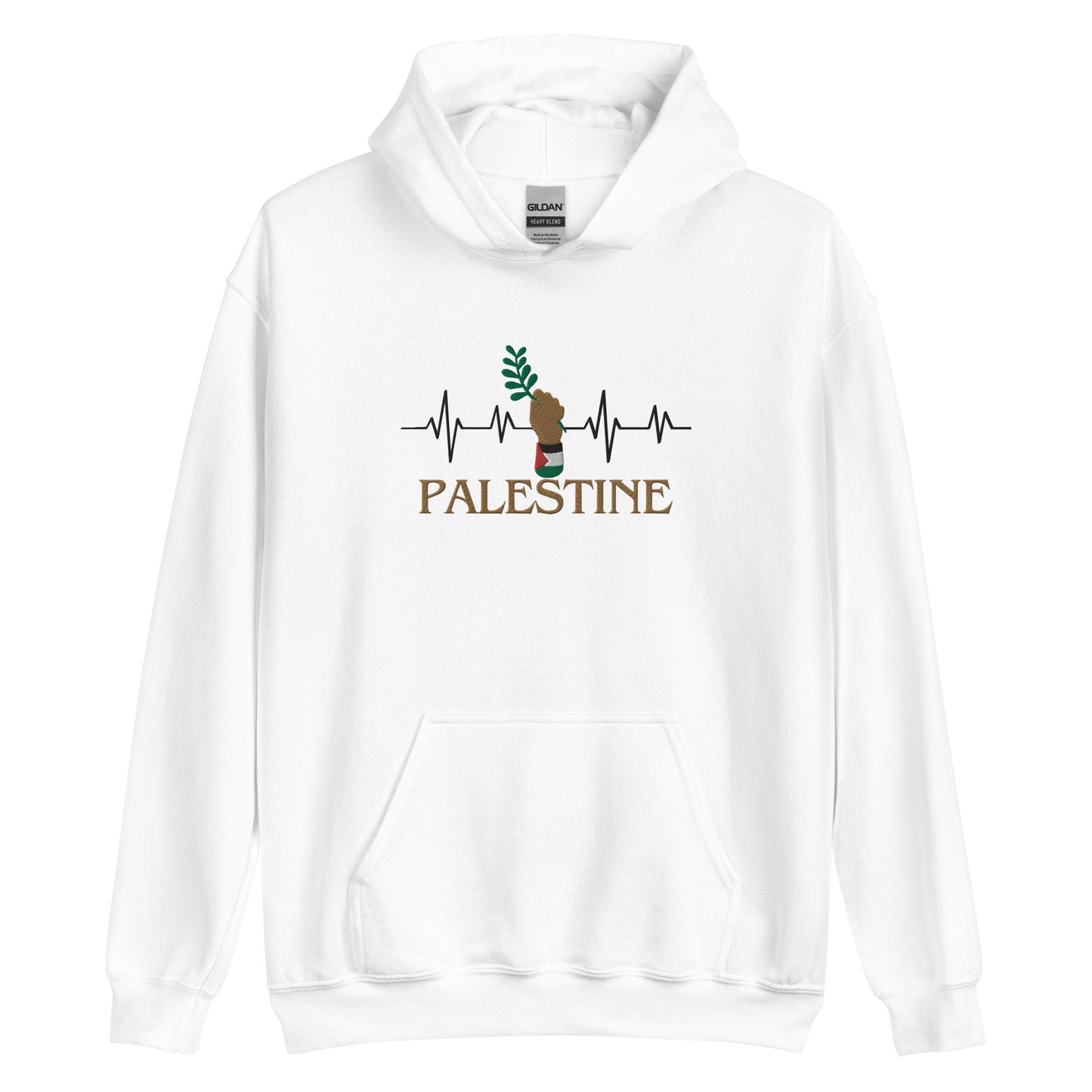 Heartbeat Palestine Unisex Hoodie