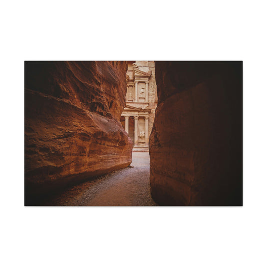 Enterance of the City of Petra 36x24 Canvas